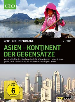 360 Grad - GEO Reportage: Asien - Kontinent der Gegensätze [4 DVDs] DVD