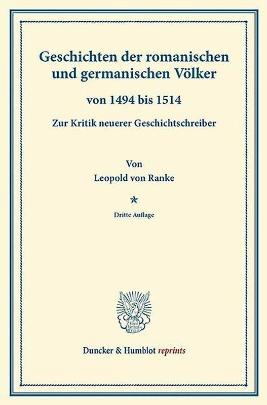 Geschichten der romanischen und germanischen Völker