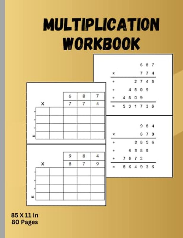 Multiplication Workbook: Improve Your Multiplication Fluency