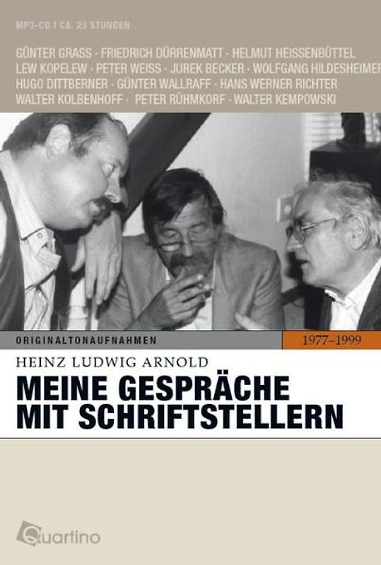 Meine Gespräche mit Schriftstellern 1977 - 1999. Originaltonaufnahmen