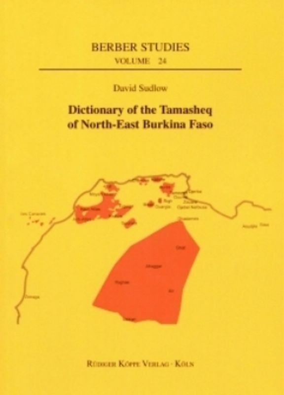 Dictionary of the Tamasheq of North-East Burkina Faso