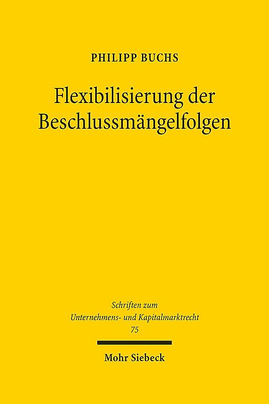 Flexibilisierung der Beschlussmängelfolgen