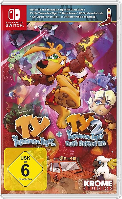 TY the Tasmanian Tiger HD + TY 2: Bush Rescue HD Nintendo Switch
