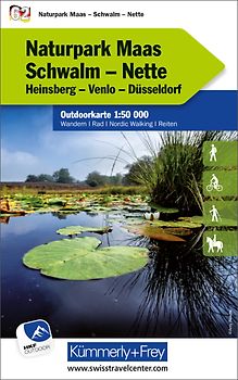 Kümmerly+Frey Outdoorkarte Deutschland 62 Naturpark Maas, Schwalm, Nette, 1:50.000