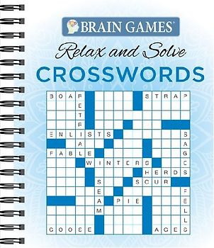 Brain Games - Relax and Solve: Crosswords (Blue)