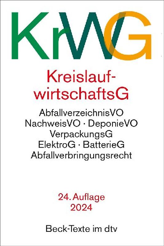 Kreislaufwirtschaftsgesetz. KrWG