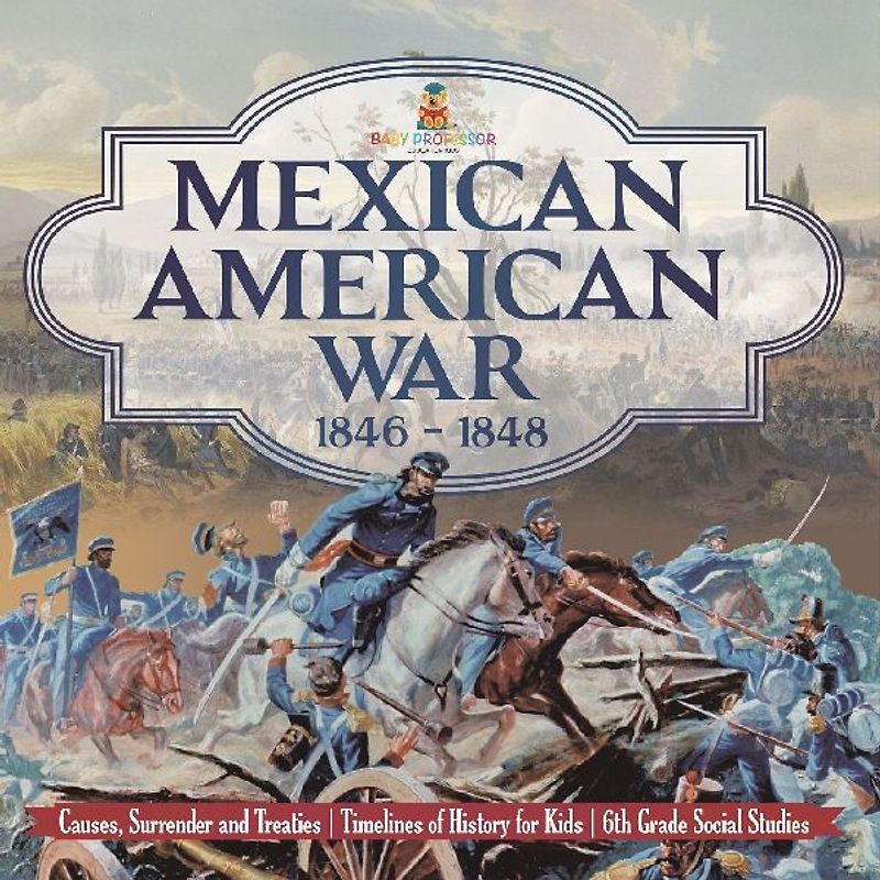 Mexican American War 1846 - 1848 - Causes, Surrender and Treaties | Timelines of History for Kids | 6th Grade Social Studies