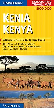 KUNTH Reisekarte Kenia 1:800 000