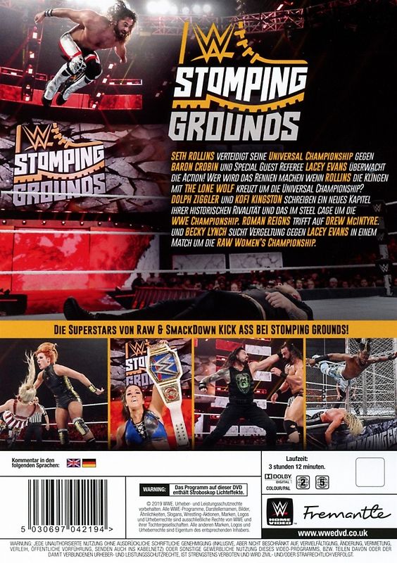 WWE: Stomping Grounds 2019 DVD