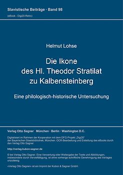 Die Ikone des Hl. Theodor Stratilat zu Kalbensteinberg