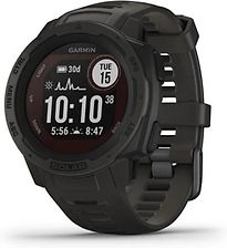 Image of Garmin Instinct Solar 45 mm zwart met een zwarte siliconen polsband (Refurbished)