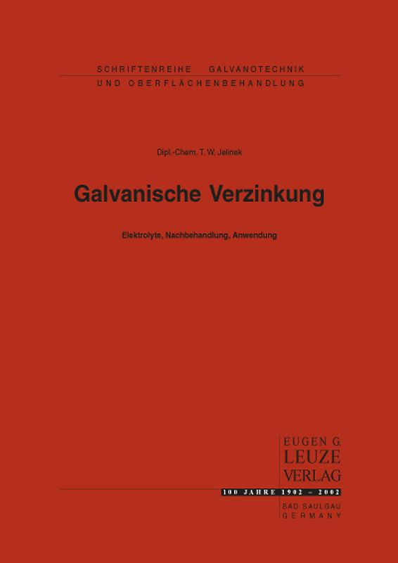 Galvanische Verzinkung