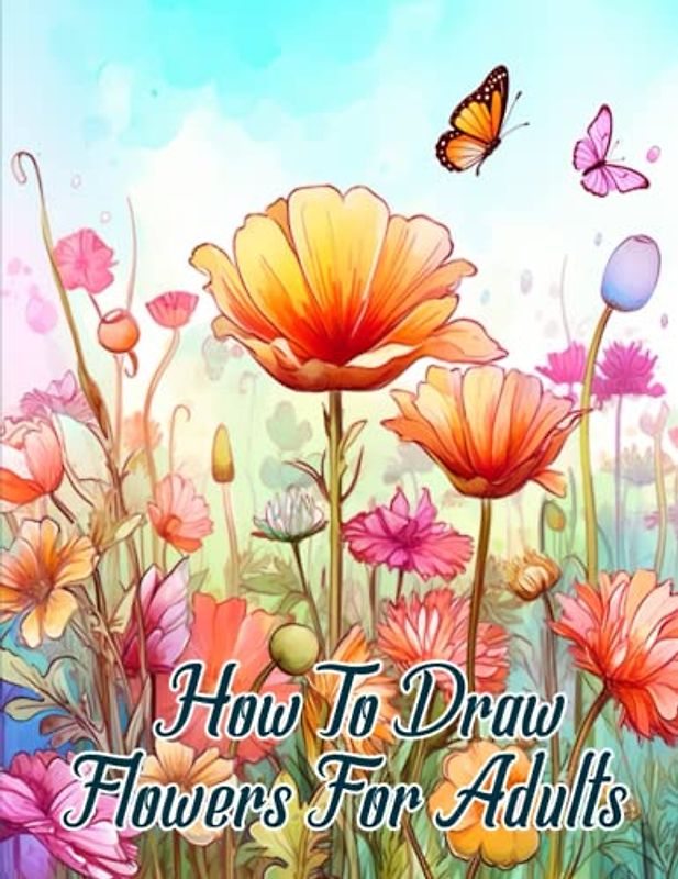 How to draw flowers for Adults: A Step-by-Step Guide to Drawing Flowers for Adults