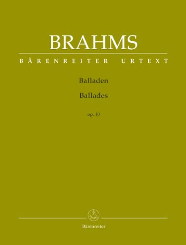 Balladen op. 10: Großzügiges Notenbild mit praktischen Wendestellen; mit Fingersätzen und Hinweisen zur Aufführungspraxis (dt./engl.), informativem Vorwort (dt./engl.) und Kritischem Bericht (engl.)