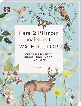 Tiere und Pflanzen malen mit Watercolor