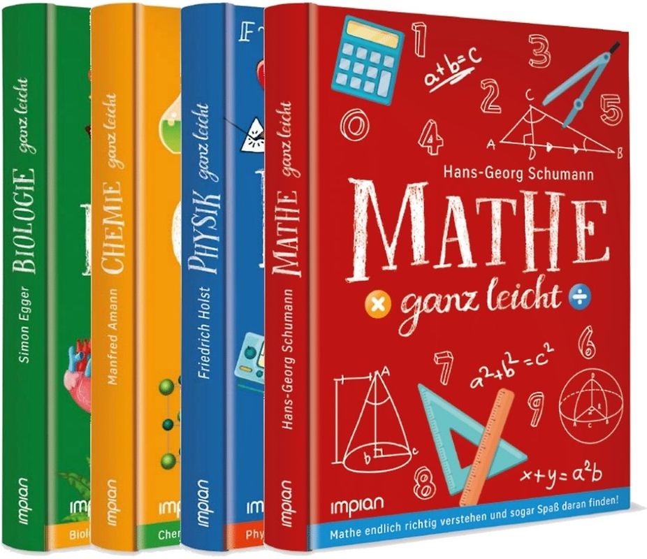 Mathe, Physik, Chemie und Biologie ganz leicht im Paket