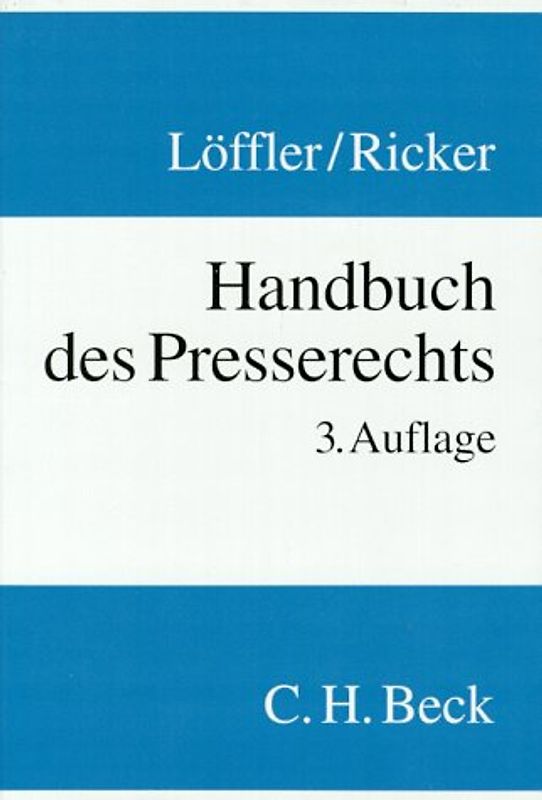 Handbuch des Presserechts