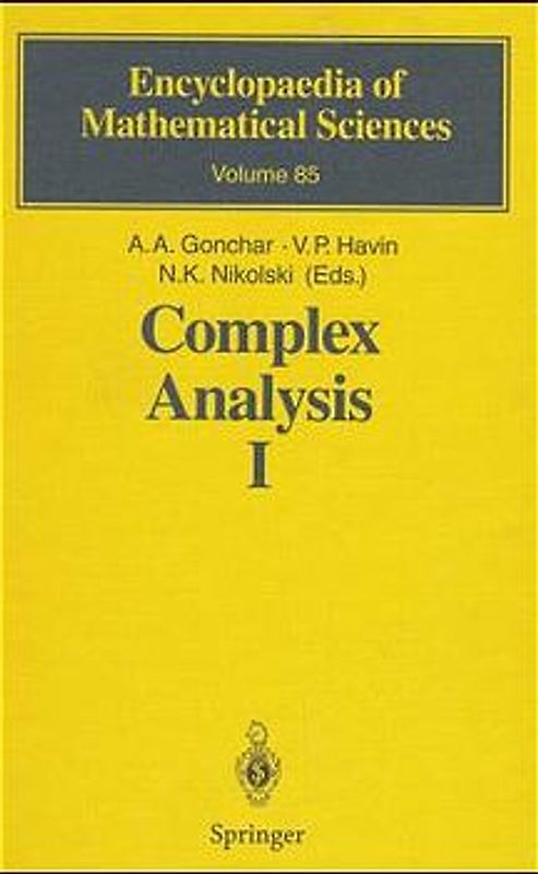 Complex Analysis I