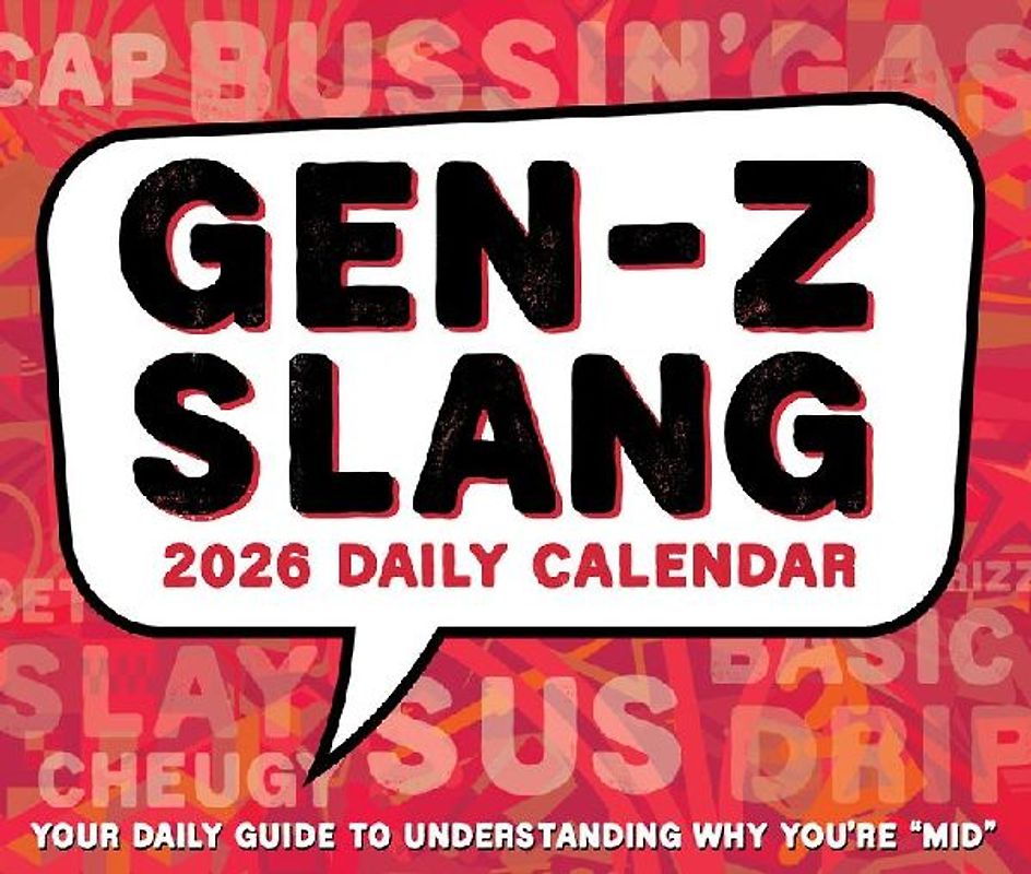 Gen Z Slang 2026 5.4 X 6.2 Box Calendar