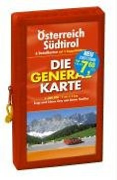 Die Generalkarte Pocket Österreich und Südtirol im Kartenset