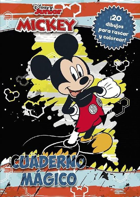 Mickey : cuaderno mágico : 20 dibujos para rascar y colorear