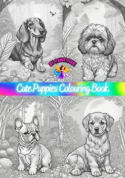 Cute Puppies Colouring Book
