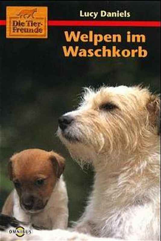 Die kleinen Tierfreunde / Welpen im Waschkorb