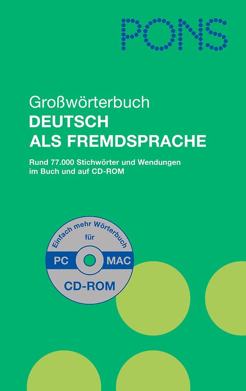 PONS Großwörterbuch Deutsch als Fremdsprache mit CD-ROM