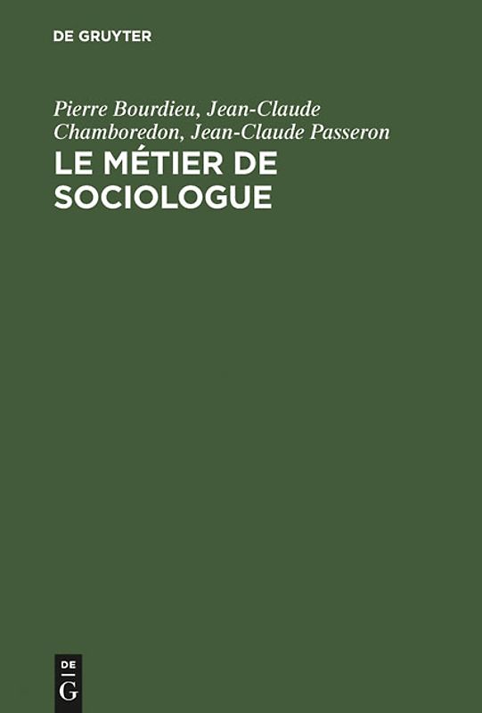Le métier de sociologue