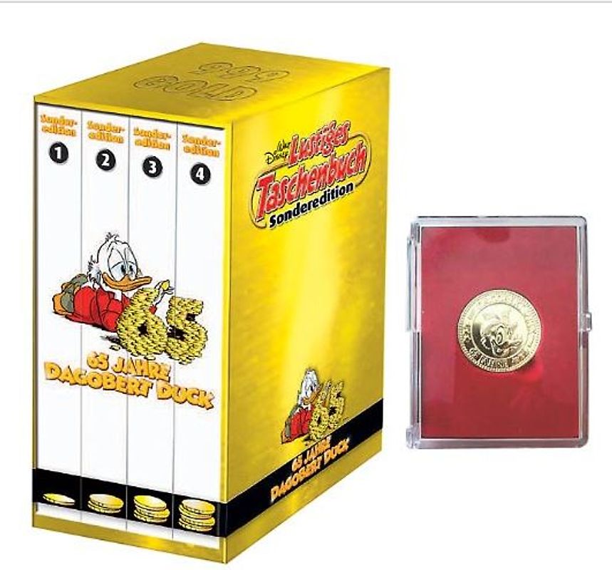 LTB Sondereditionsbox 65 Jahre Dagobert Duck mit Münze