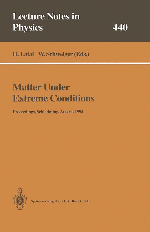 Matter Under Extreme Conditions