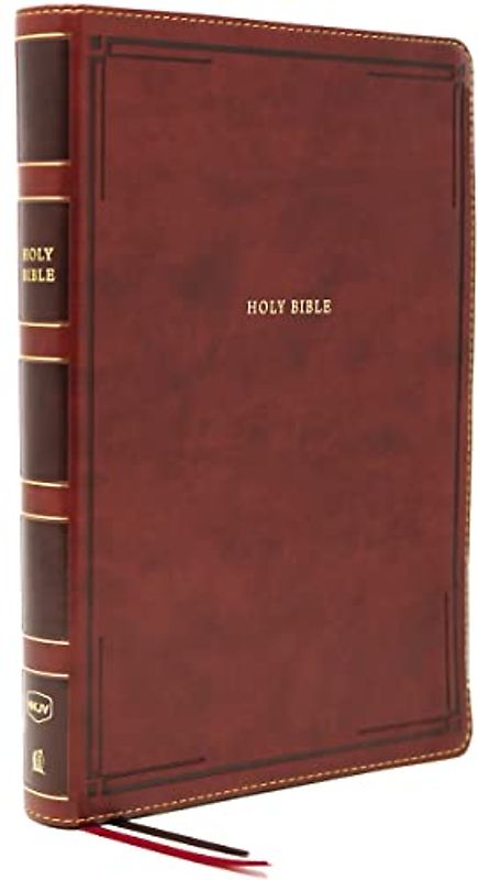 Nkjv, Thinline Bible, Giant Print, Leathersoft, Brown, Thumb Indexed, Red Letter Edition, Comfort Print