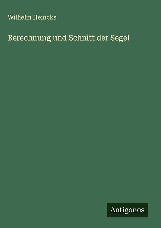 Berechnung und Schnitt der Segel
