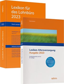 Buchpaket Lexikon für das Lohnbüro und Lexikon Altersversorgung 2023
