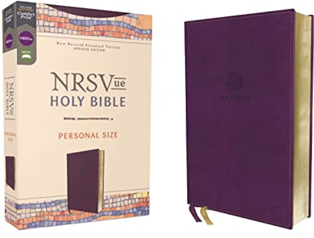 Nrsvue, Holy Bible, Personal Size, Leathersoft, Purple, Comfort Print