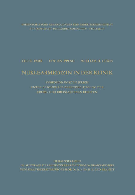 Clinical Aspects of Nuclear Medicine / Nuklearmedizin in der Klinik