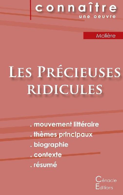 Fiche de lecture Les Précieuses ridicules de Molière (Analyse littéraire de référence et résumé complet)