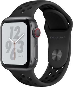 Apple Watch Nike+ Series 4 40 mm Boîtier en aluminium gris sidéral avec Bracelet Sport Nike Anthracite/Noir [Wifi + Cellular]