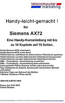 Siemens AX72-leicht-gemacht. Handy-leicht-gemacht für Siemens AX72