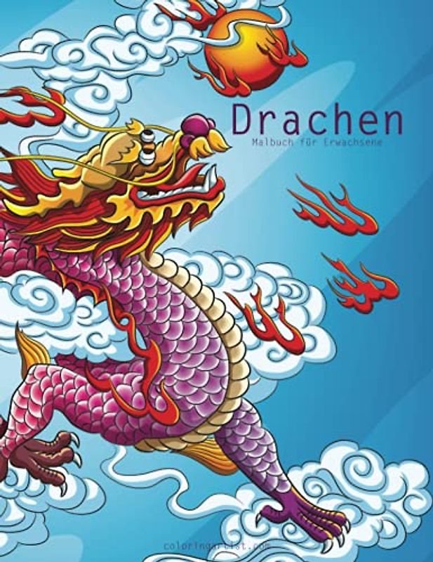 Drachenmalbuch für Erwachsene 1