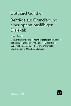 Beiträge zur Grundlegung einer operationsfähigen Dialektik (I)