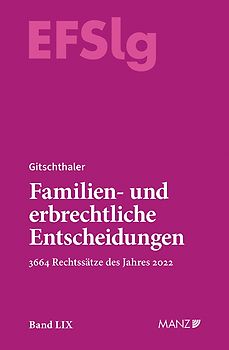 Familien- und erbrechtliche Entscheidungen EF-Slg