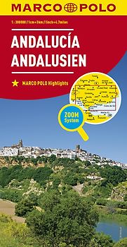 MARCO POLO Regionalkarte Andalusien 1:300.000