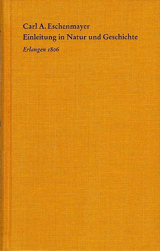 Einleitung in Natur und Geschichte