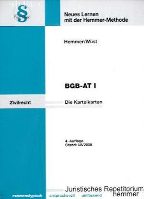 BGB AT I - Karteikarten