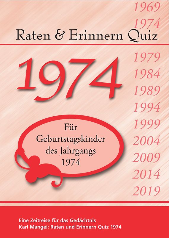 Raten und Erinnern Quiz 1974