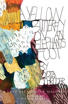 A Yellow Butterfly on an Elephant's Foot