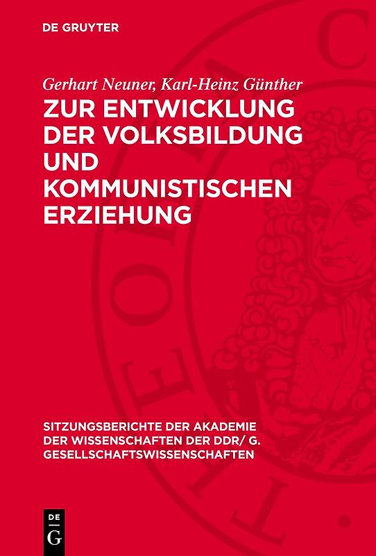 Zur Entwicklung der Volksbildung und kommunistischen Erziehung