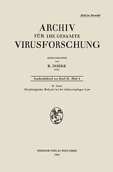 Morphologische Befunde bei der bakteriophagen Lyse