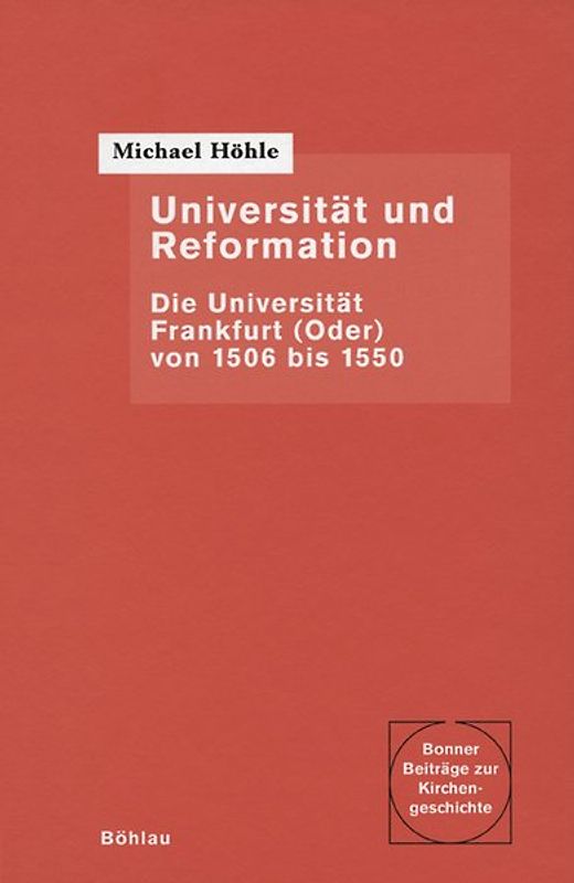 Universität und Reformation